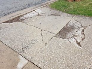 Cracked Concrete Driveway in Pittsburgh, PA